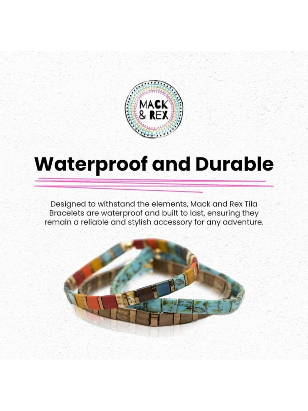 Stylish Women's Stretch Beaded Bracelet - Tila Design, Perfect for Layering - Picture 5 of 6